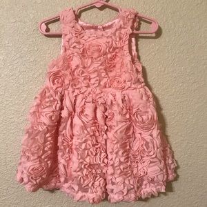 Cat & Jack Peach Floral Dress 18M